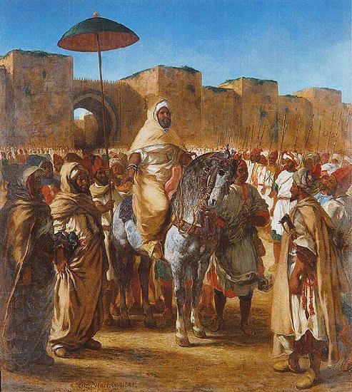 Eugene Delacroix Sultan of Morocco China oil painting art